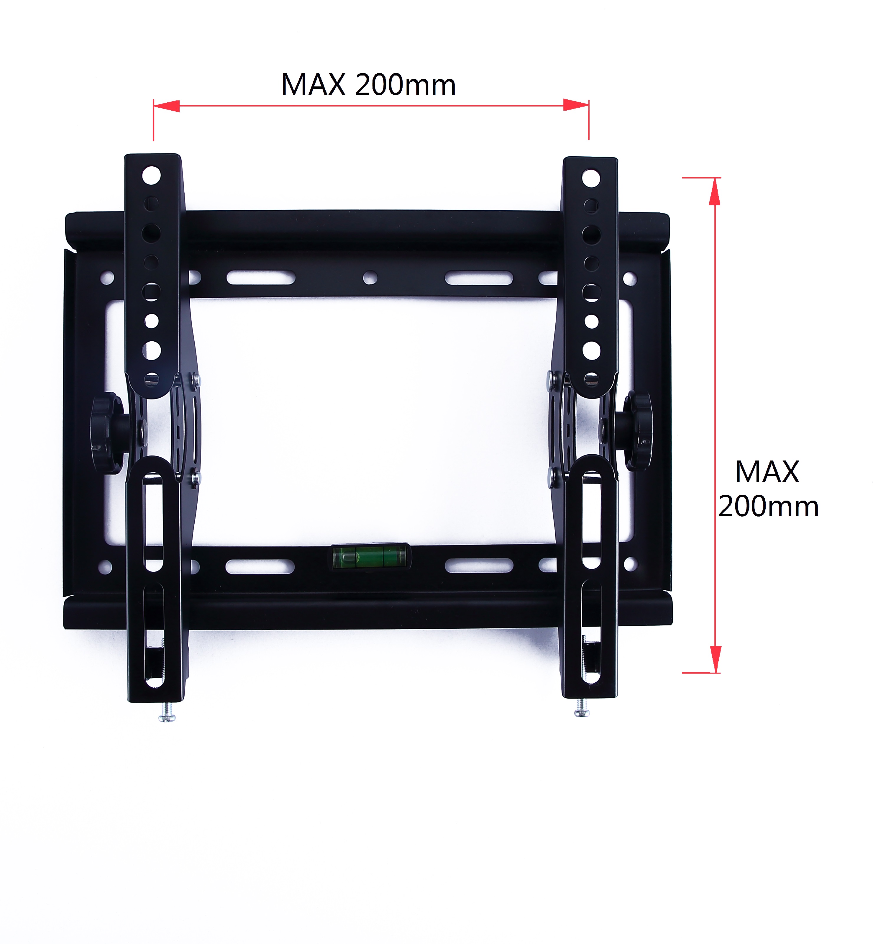 LED/LCD/LED フラット & カーブ VESA 200x200mm、TV ブラケット 壁取り付け